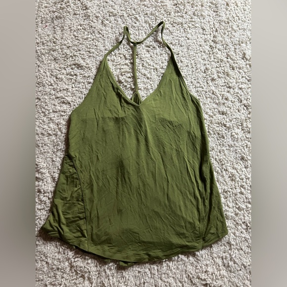 lululemon athletica Tops - Lululemon Green Modal Silk Yoga Tank